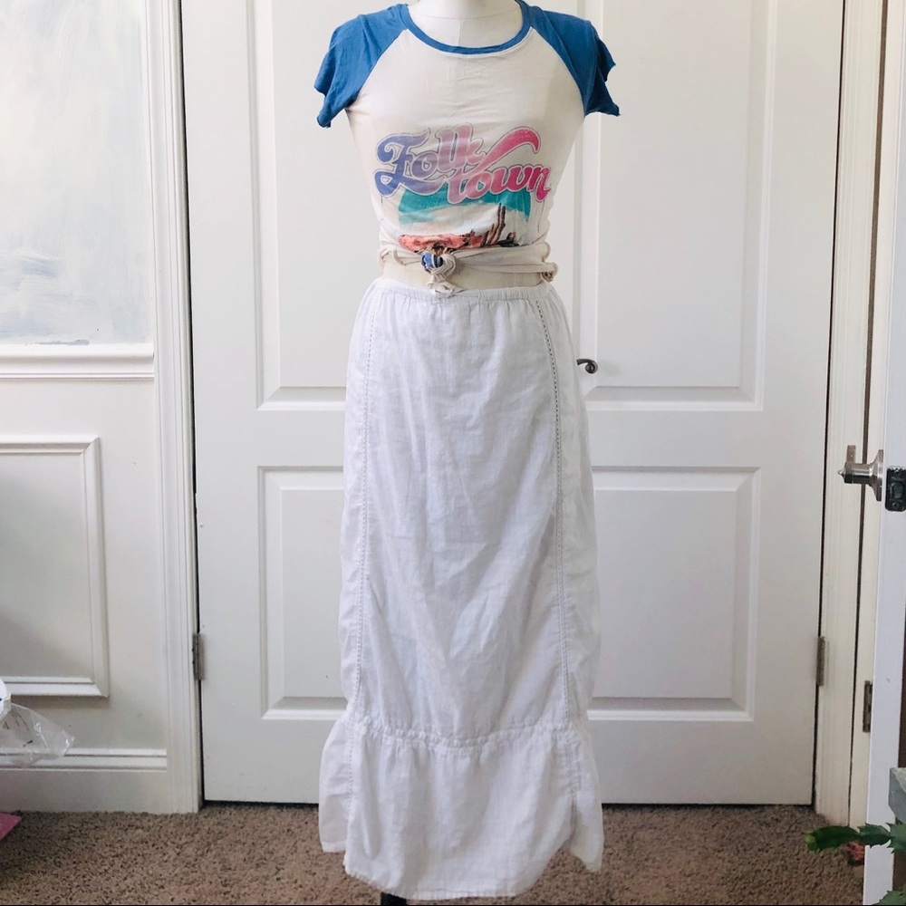 Roxy White Maxi Skirt
